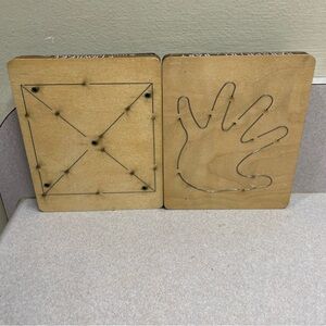 Pinwheel & Handprint Baby Ellison Educational Equip Accucut Wood Dies 6"x5" Arts